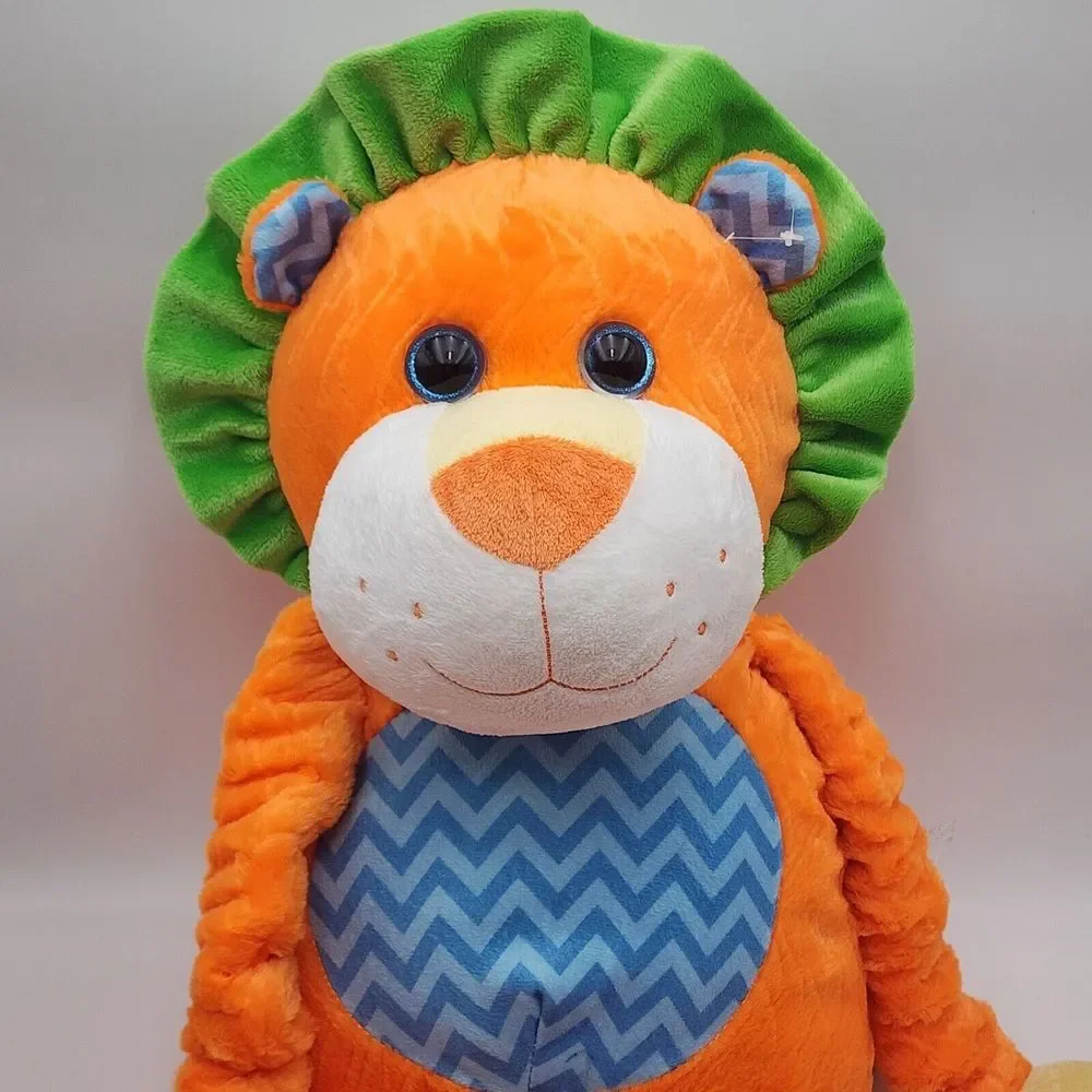 Hug Fun Orange Lion‎ Scrunched Plush Stuffed Animal Safari Toy Large 36